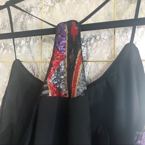 Sequins racerback crop top - Picture 4 of 7